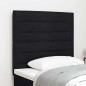 vidaXL Testiera LED Design Linee Nera 100 cm Tessuto vidaXL Testiera LED Design Linee Nera 100 cm Tessuto