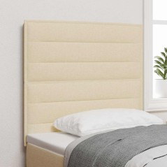 vidaXL Testiera LED Design Lines Panna 100 cm Tessuto