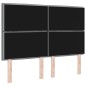 vidaXL Testiera LED con design linee Grigio Chiaro 80 cm Tessuto