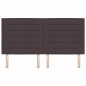 vidaXL Testiera LED Design Linee Marrone Scuro 90 cm Tessuto vidaXL Testiera LED Design Linee Marrone Scuro 90 cm Tessuto