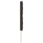 vidaXL Testiera LED Design Linee Marrone Scuro 90 cm Tessuto vidaXL Testiera LED Design Linee Marrone Scuro 90 cm Tessuto