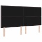 vidaXL Testiera LED Design Linee Marrone Scuro 90 cm Tessuto vidaXL Testiera LED Design Linee Marrone Scuro 90 cm Tessuto