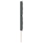 vidaXL Testata LED Design Linee Grigio Scuro 100 cm Tessuto