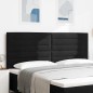 vidaXL Testata LED Design Linee Nera 100 cm Tessuto