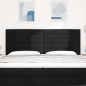 vidaXL Testata LED Design Linee Nera 100 cm Tessuto