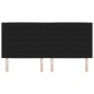 vidaXL Testata LED Design Linee Nera 100 cm Tessuto