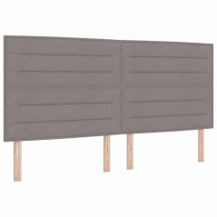 vidaXL Testata LED Design Lines Tortora 200 cm Tessuto