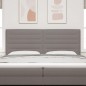 vidaXL Testata LED Design Lines Tortora 200 cm Tessuto