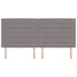 vidaXL Testata LED Design Lines Tortora 200 cm Tessuto
