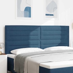 vidaXL Testata a LED Design Lines Blu 200 cm Tessuto