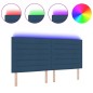 vidaXL Testata a LED Design Lines Blu 200 cm Tessuto vidaXL Testata a LED Design Lines Blu 200 cm Tessuto
