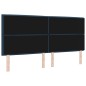 vidaXL Testata a LED Design Lines Blu 200 cm Tessuto vidaXL Testata a LED Design Lines Blu 200 cm Tessuto