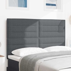 Testata LED vidaXL Grigia Scura 80 cm in Tessuto Corduroy
