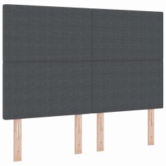 Testata LED vidaXL Grigia Scura 80 cm in Tessuto Corduroy
