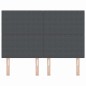 Testata LED vidaXL Grigia Scura 80 cm in Tessuto Corduroy