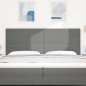 Testata LED Grigia 100 cm in Tessuto Corduroy di vidaXL