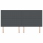 Testata LED vidaXL Grigia Scura 100 cm in Tessuto Corduroy Testata LED vidaXL Grigia Scura 100 cm in Tessuto Corduroy