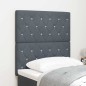 vidaXL Testata LED grigio scuro in velluto, 80 cm vidaXL Testata LED grigio scuro in velluto, 80 cm