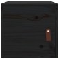 Pensili 2pz Neri 31,5x30x30 cm in Legno Massello di Pino