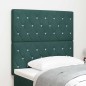 vidaXL Testiera LED verde scuro, 90 cm in velluto