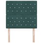 vidaXL Testata LED verde scuro da 100 cm in velluto vidaXL Testata LED verde scuro da 100 cm in velluto
