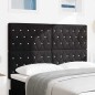 vidaXL Testata LED nera in velluto, 72 cm