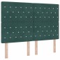 vidaXL Testata letto LED verde scuro in velluto 72 cm vidaXL Testata letto LED verde scuro in velluto 72 cm