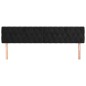 Testiere 2 pz Nero 100 x 7 x 78/88 cm in Velluto Testiere 2 pz Nero 100 x 7 x 78/88 cm in Velluto