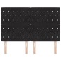 vidaXL Testata LED nera da 80 cm in velluto vidaXL Testata LED nera da 80 cm in velluto