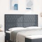 vidaXL Testata LED Grigia Scura 90 cm in Velluto
