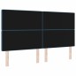 vidaXL Testiera LED blu scuro in velluto 90 cm vidaXL Testiera LED blu scuro in velluto 90 cm