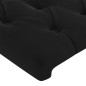 Testiere 2 pz Nero 100 x 7 x 78/88 cm in Velluto Testiere 2 pz Nero 100 x 7 x 78/88 cm in Velluto