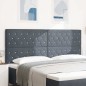 vidaXL Testata Letto LED Grigio Scuro 100 Cm In Velluto vidaXL Testata Letto LED Grigio Scuro 100 Cm In Velluto