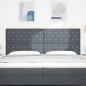 vidaXL Testata Letto LED Grigio Scuro 100 Cm In Velluto vidaXL Testata Letto LED Grigio Scuro 100 Cm In Velluto