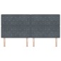 vidaXL Testata Letto LED Grigio Scuro 100 Cm In Velluto vidaXL Testata Letto LED Grigio Scuro 100 Cm In Velluto