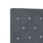 vidaXL Testata Letto LED Grigio Scuro 100 Cm In Velluto vidaXL Testata Letto LED Grigio Scuro 100 Cm In Velluto