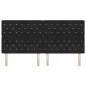vidaXL Testata LED Nera in Velluto da 100 cm