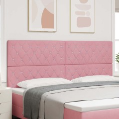 vidaXL Testata LED rosa da 100 cm in velluto