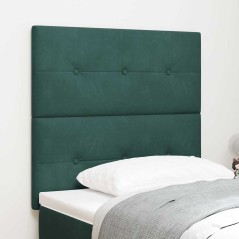 Testiera LED vidaXL Verde scuro 90 cm Velluto