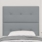 vidaXL Testiera LED grigia chiara 100 cm in tessuto