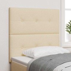 vidaXL Testata letto LED crema 100 cm in tessuto