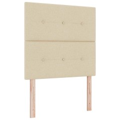 vidaXL Testata letto LED crema 100 cm in tessuto