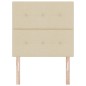 vidaXL Testata letto LED crema 100 cm in tessuto