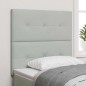vidaXL Luce per Testata LED Grigia 100 cm in Velluto