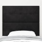 Testata LED vidaXL Nera 100 cm in Velluto