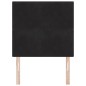 Testata LED vidaXL Nera 100 cm in Velluto