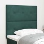 Testata LED vidaXL Verde Scuro 100 cm Velluto