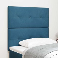 Testiera LED vidaXL Blu Scuro 100 cm Velluto