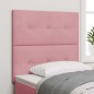 Testata LED vidaXL Rosa 100 cm Velluto Testata LED vidaXL Rosa 100 cm Velluto