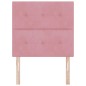 Testata LED vidaXL Rosa 100 cm Velluto Testata LED vidaXL Rosa 100 cm Velluto
